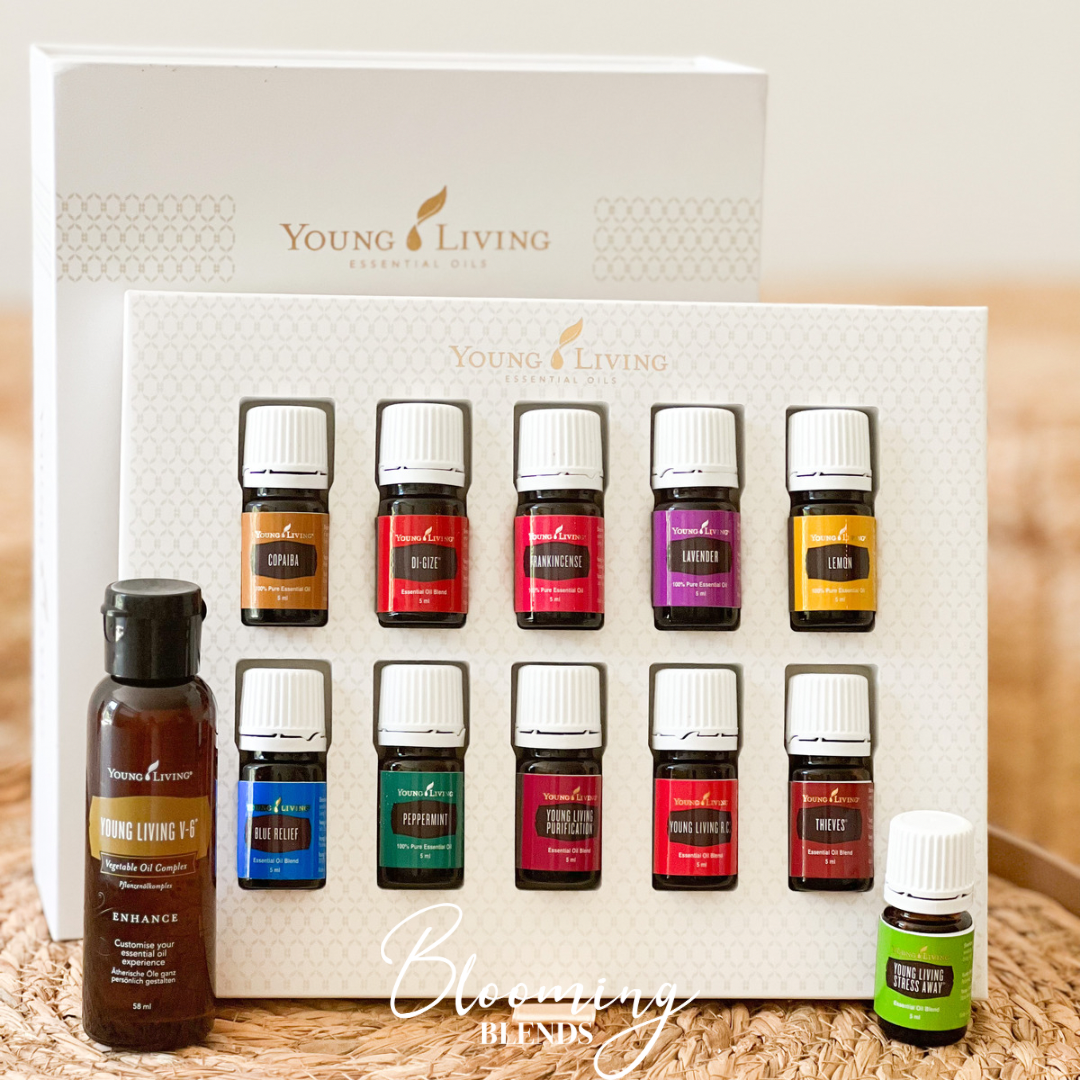 premium starterskit young living met Diffuser
olie start 100% zuivere olie
verhoogd bewustzijn 
beginnen met etherische olie
