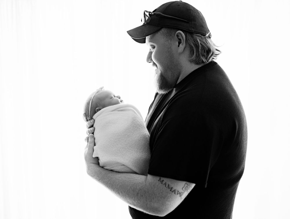 Bailey's Photography | Waverly Ohio | Baby Photographer | Portsmouth Studio | Newborn Girl in Cream Wrap