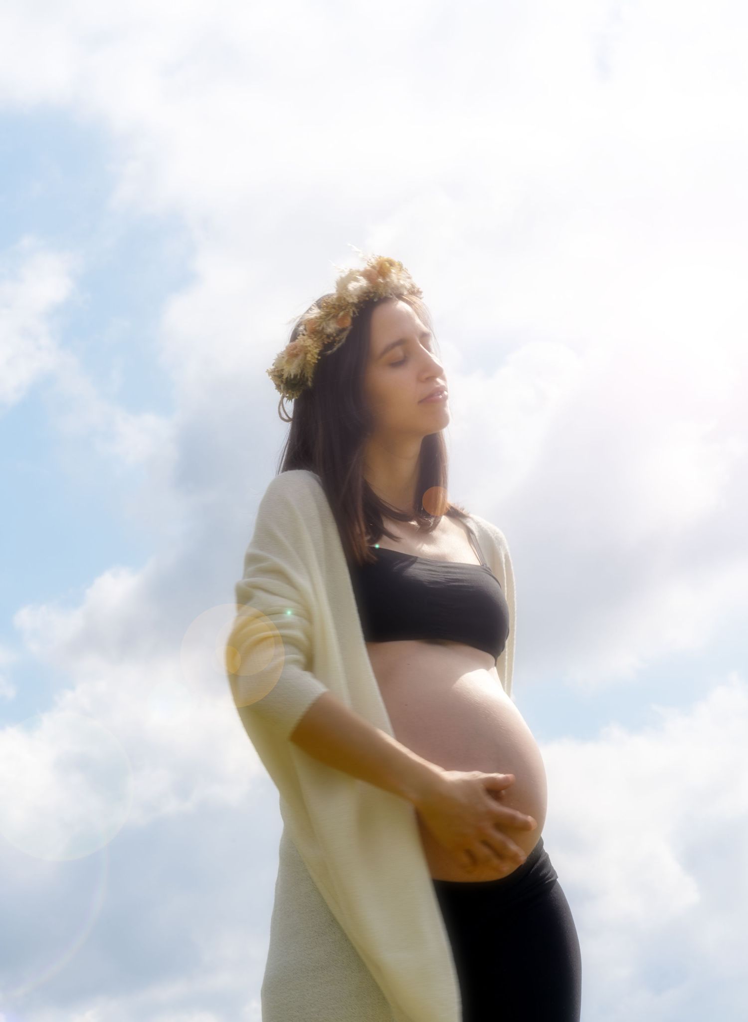Beautiful pregnant woman