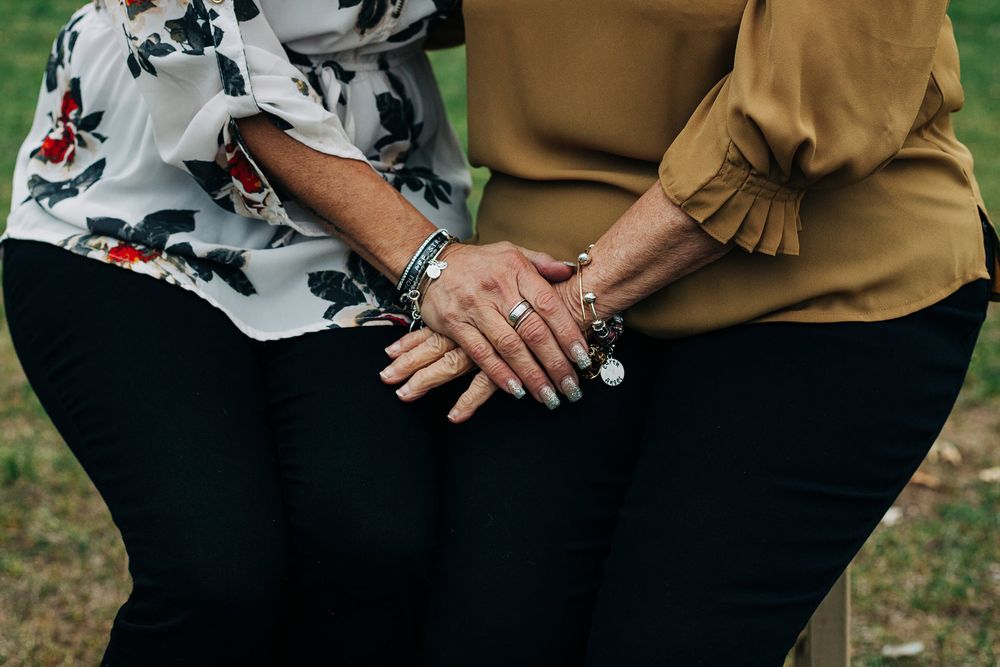 two hands