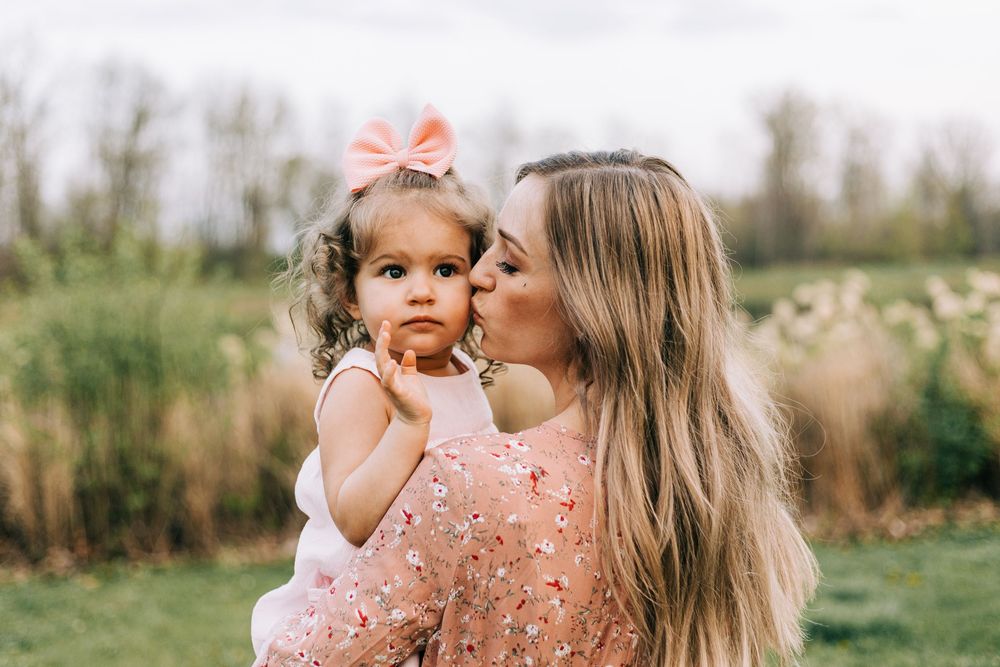 woman and baby