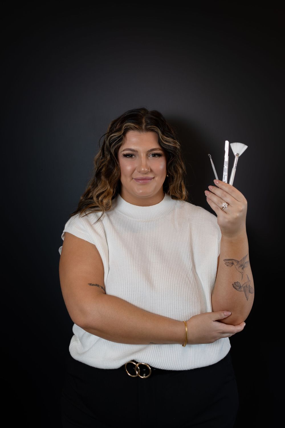 Spa, esthetician, facial branding session. Branding photography session. Portrait photography.