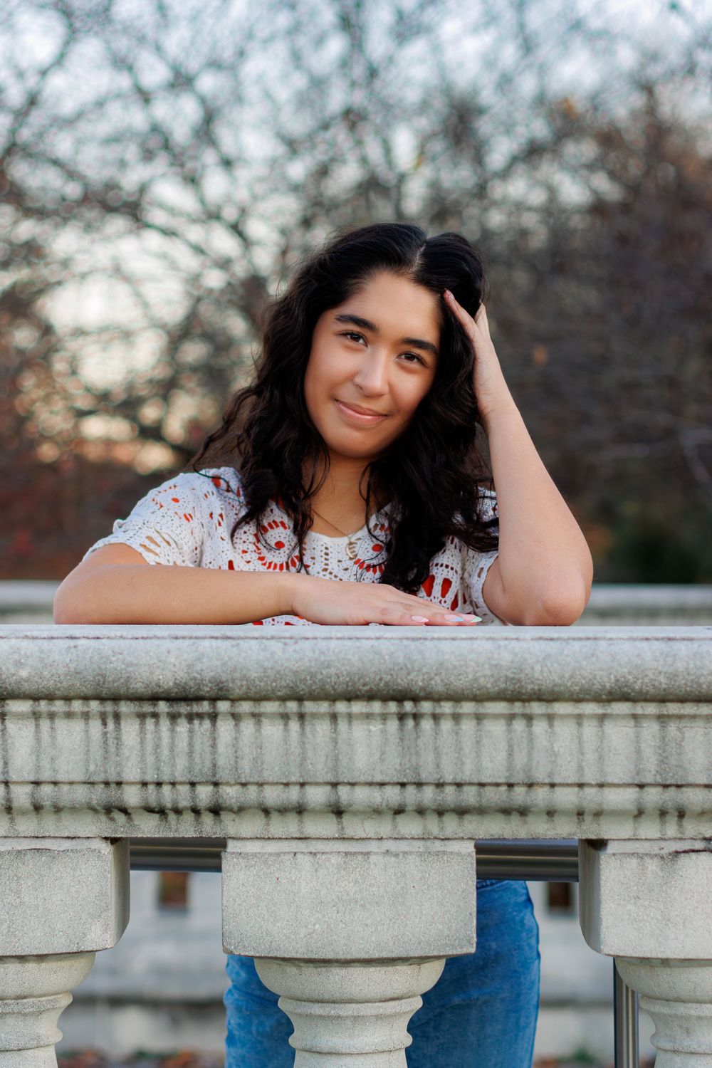 Senior portrait photography in Forest Park, St. Louis, MO. Art Hill St. Louis, MO