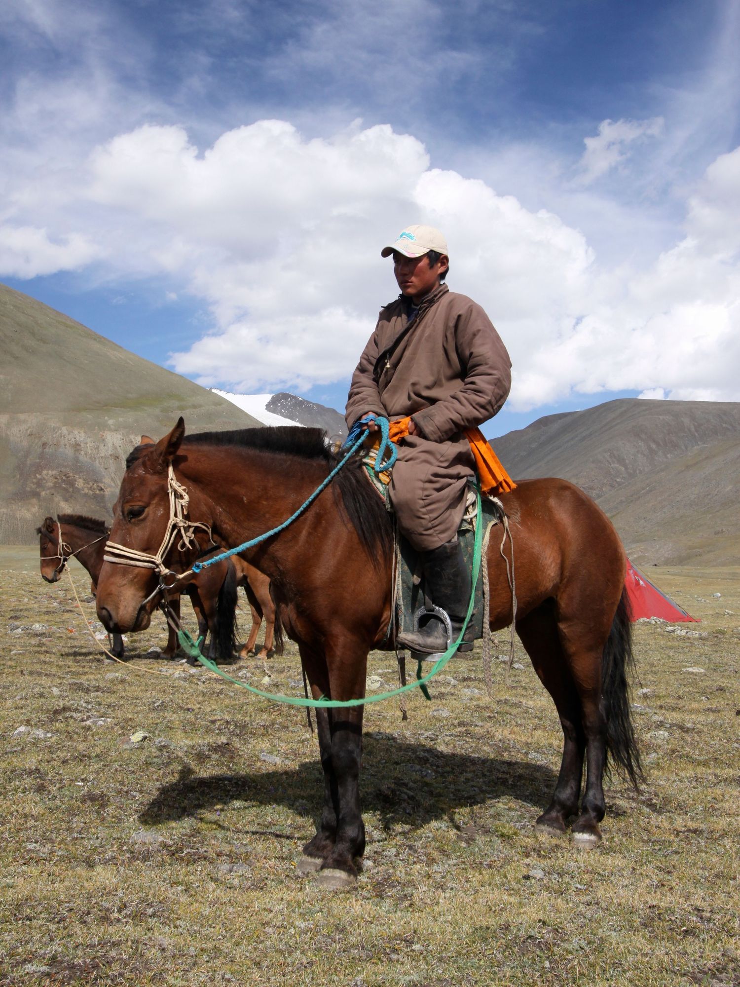 Portrait photography: Mongolian Herdsman, the Altai, Mongolia.  Photo by Dayle Prowse.