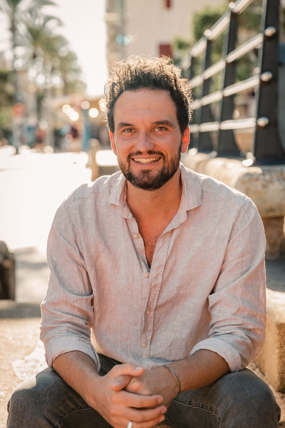 branding portrait photography of entrepreneur in Porto Cristo Mallorca.