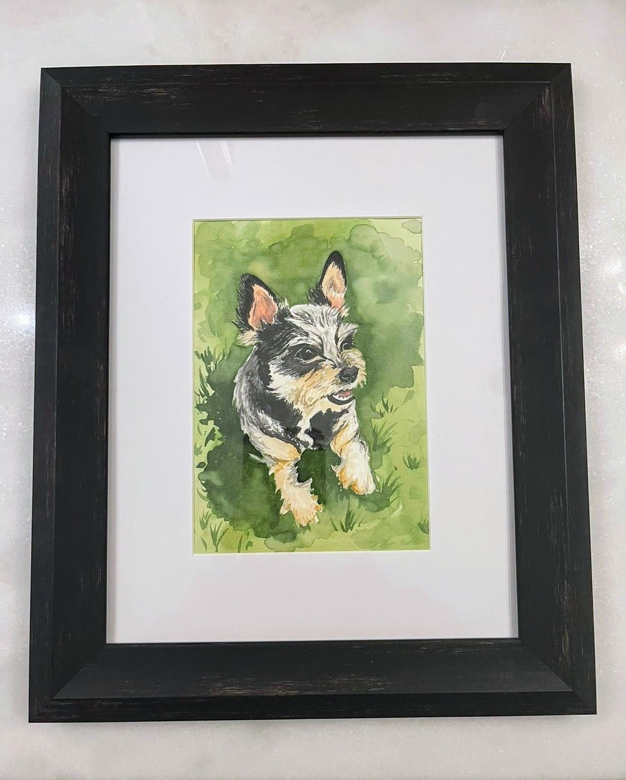 Watercolor pet portrait