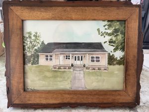 Watercolor home portrait