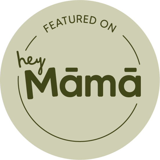 featured on hey mama logo badge