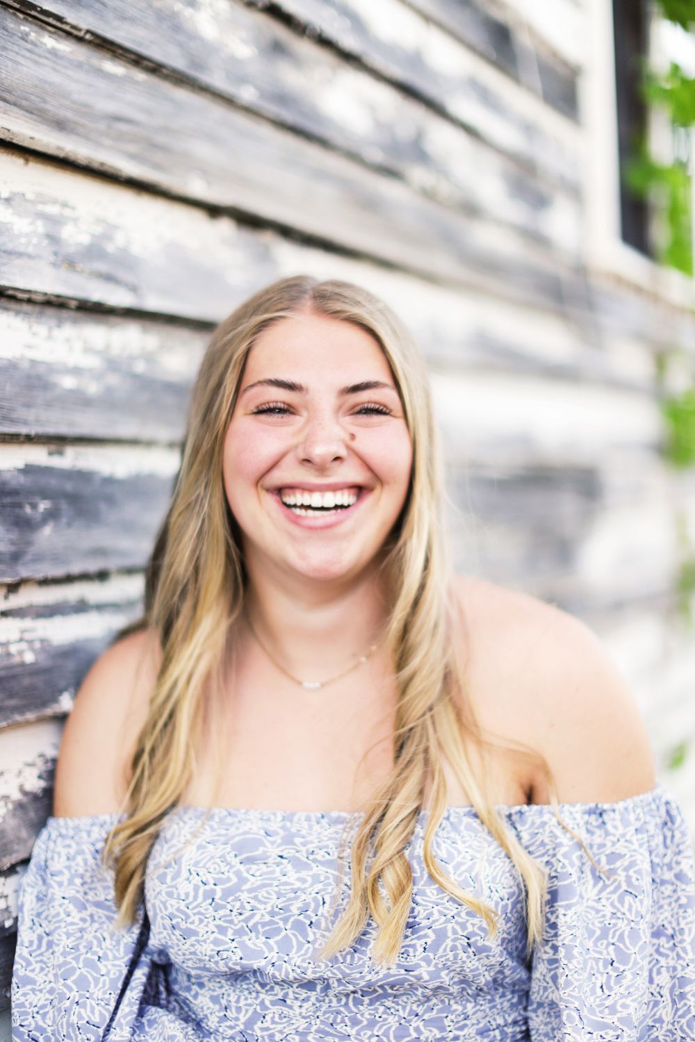 Relaxed senior portrait near Poplar, WI
