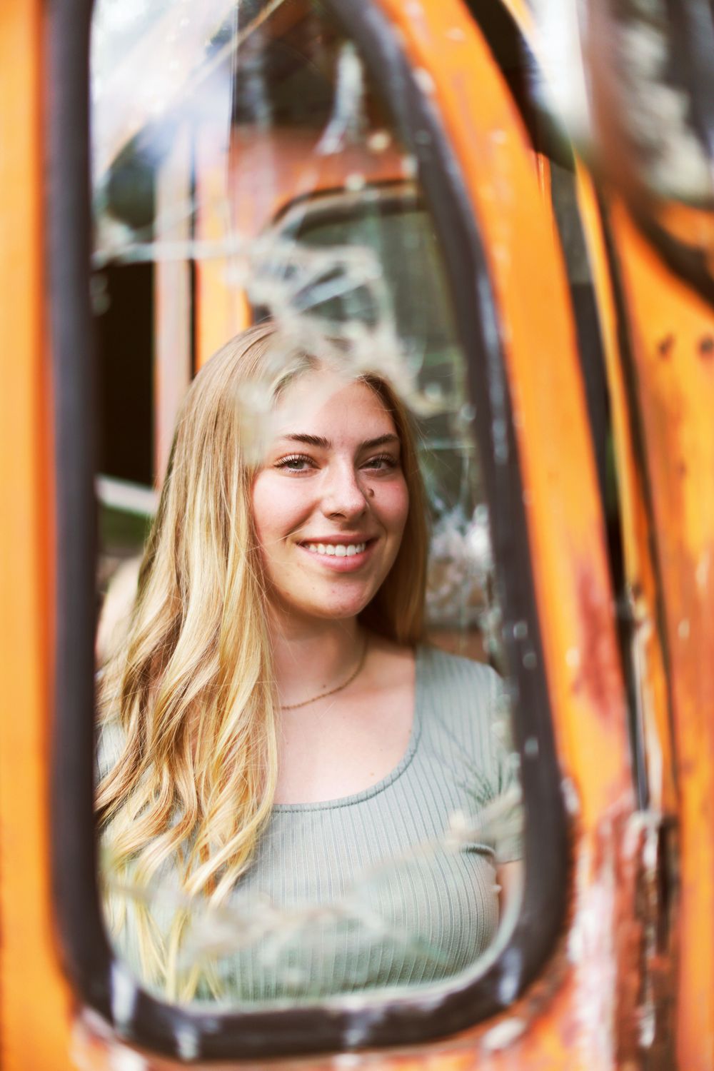 Natural light senior photos near Lake Superior in Poplar Wisconsin