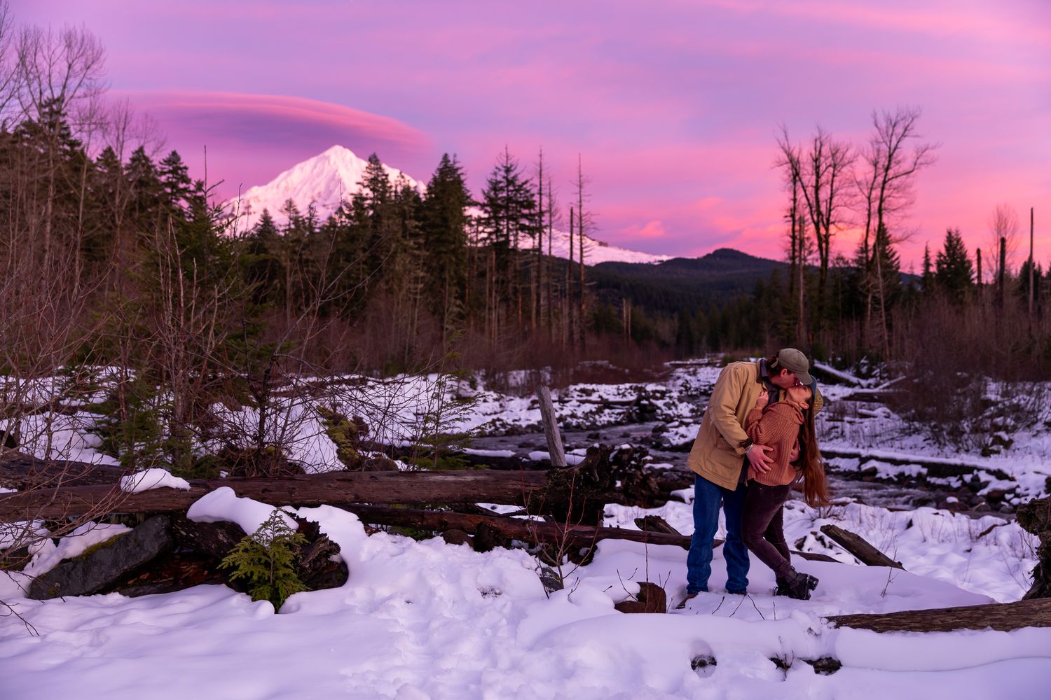 Mt.Hood Engagement Session, Captured by Pacific Northwest Wedding Photographers.