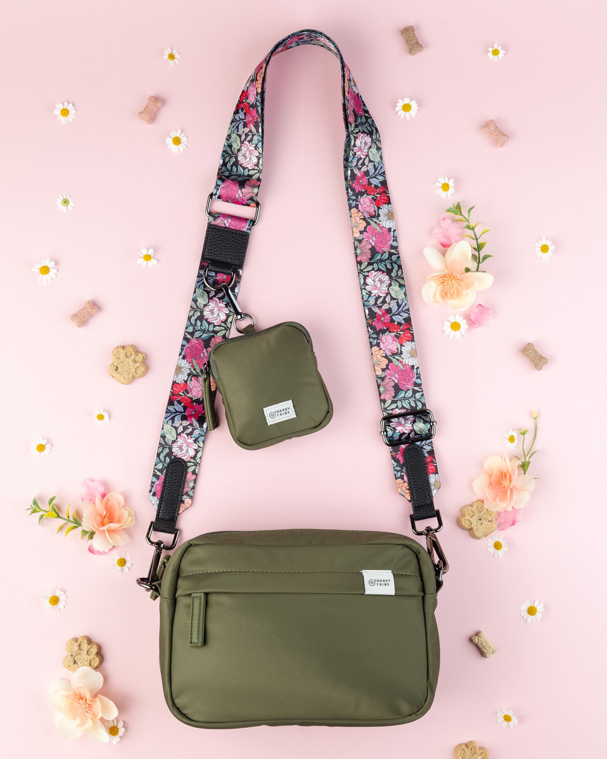 Designer handbag product photography in San Francisco Bay Area studio flat-lay with neutral background for e-commerce