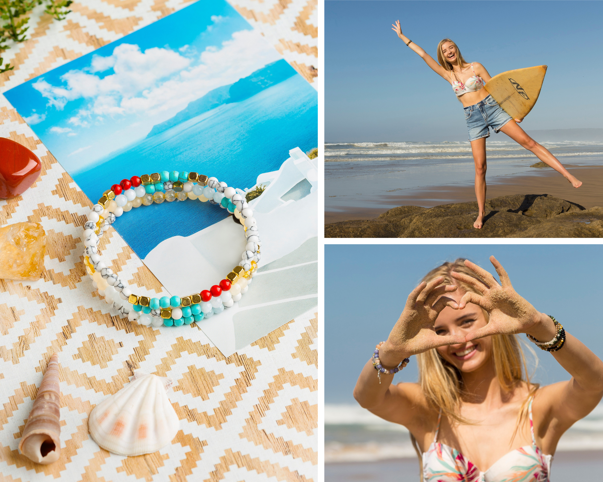Fashion photography for Bay Area brand showcasing jewelry and swimwear