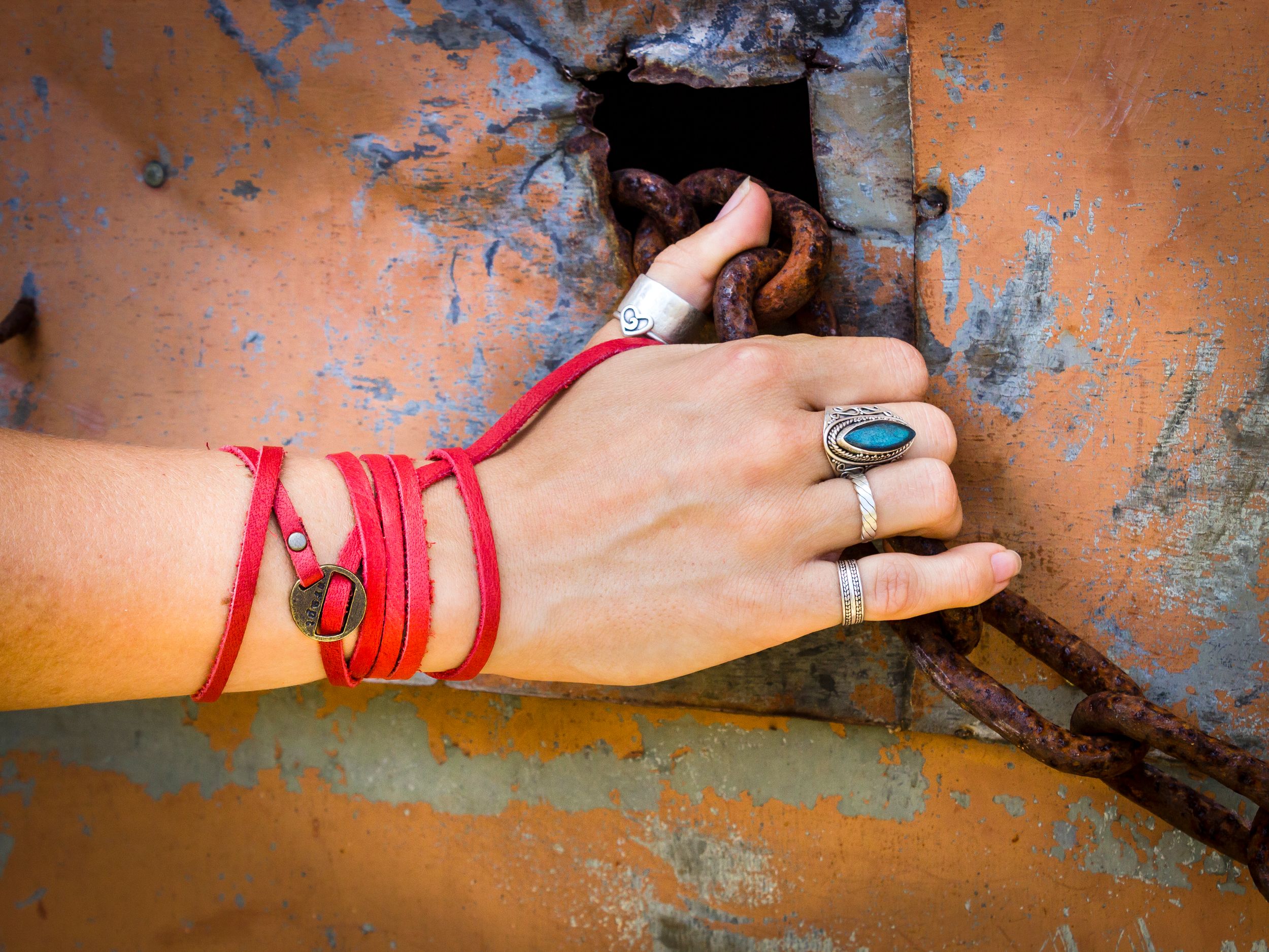 Fashion photography for SF Bay Area brand showcasing trendy rings and bracelets