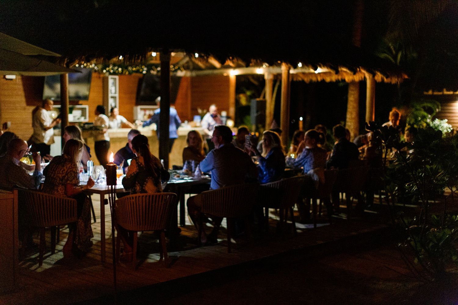 50th birthday dinner party on the beach at the Four Seasons hotel in Rio Grande, Puerto Rico.