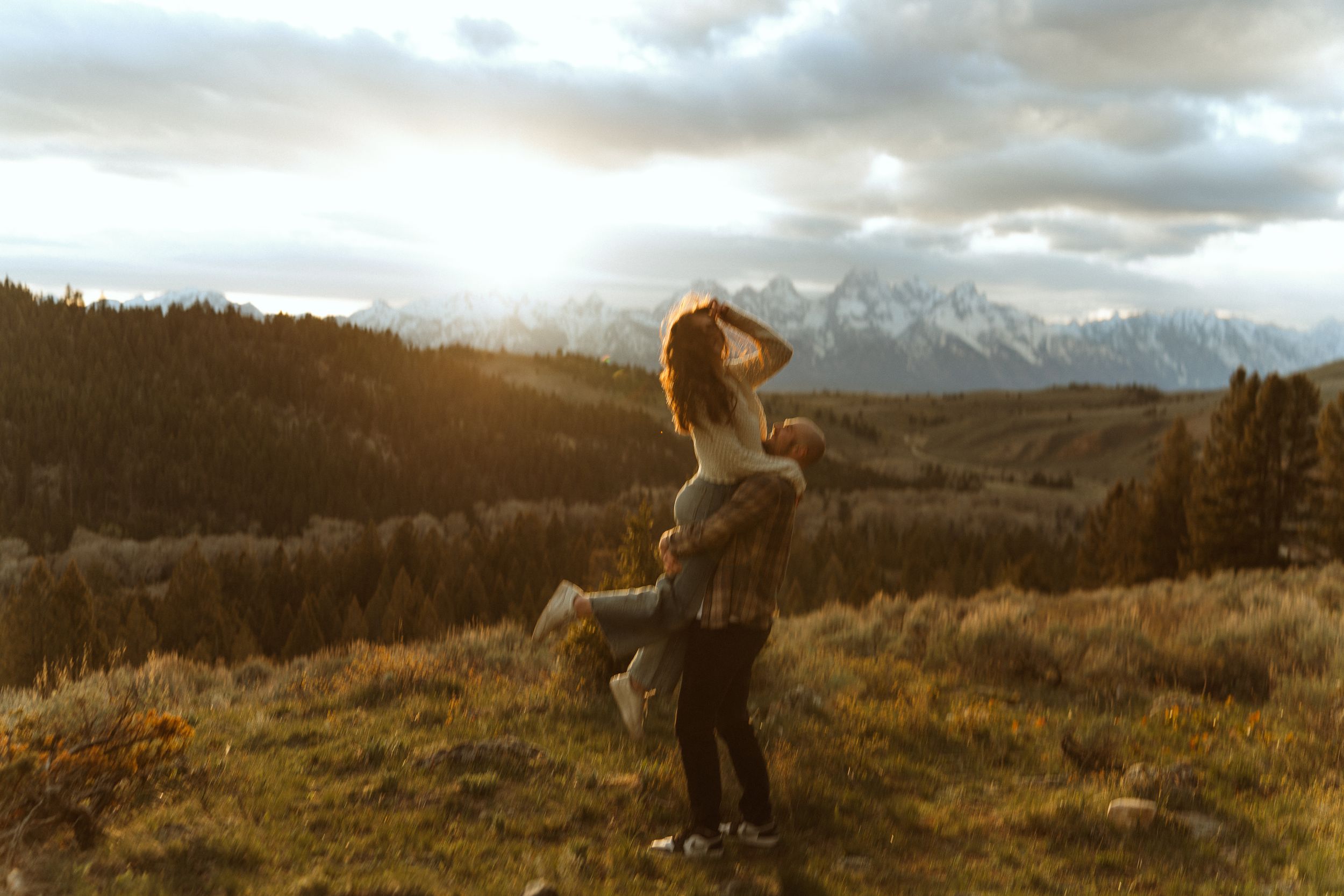 surprise proposal at the tetons