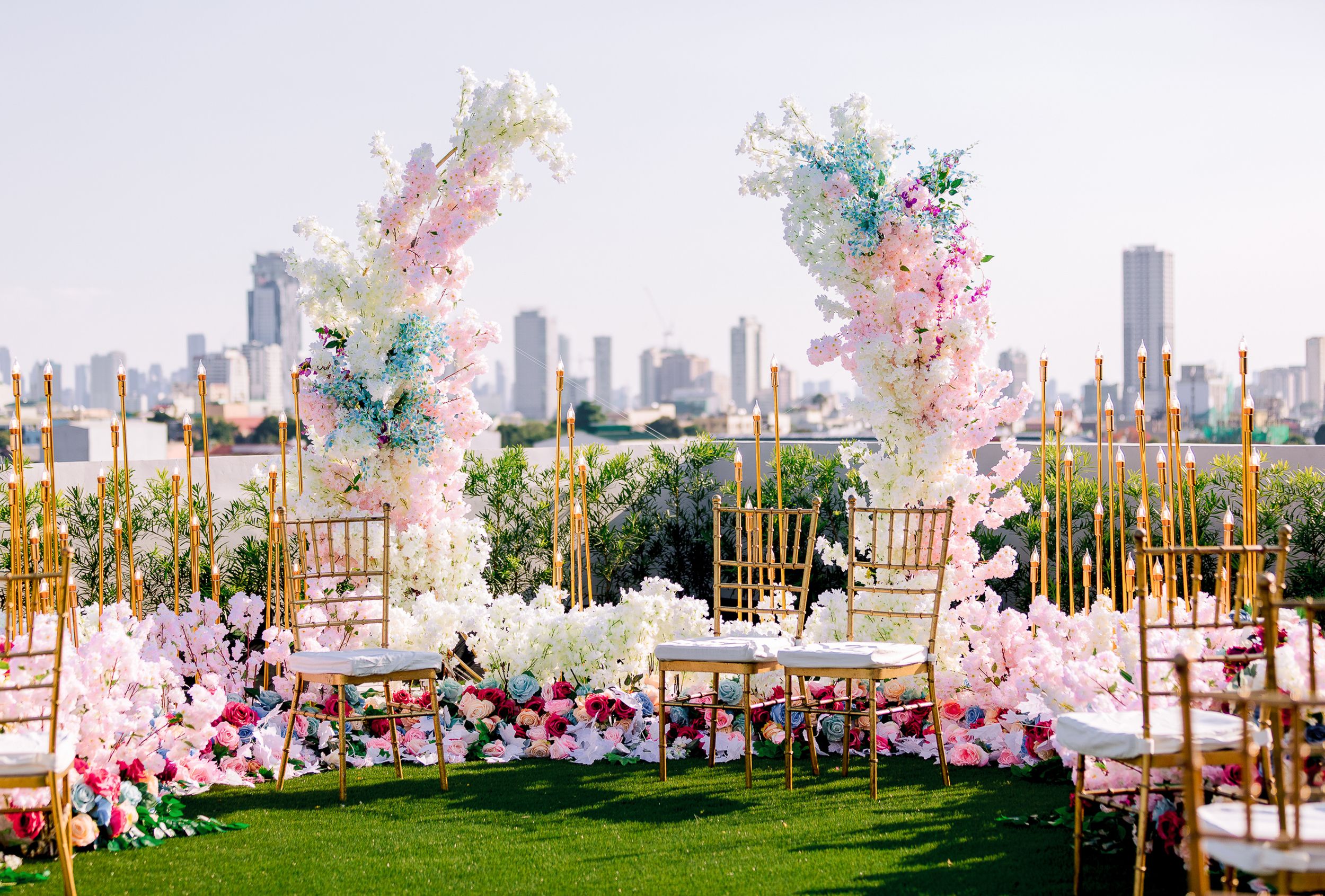 Kyle & Rowena | Pastel Rooftop Wedding