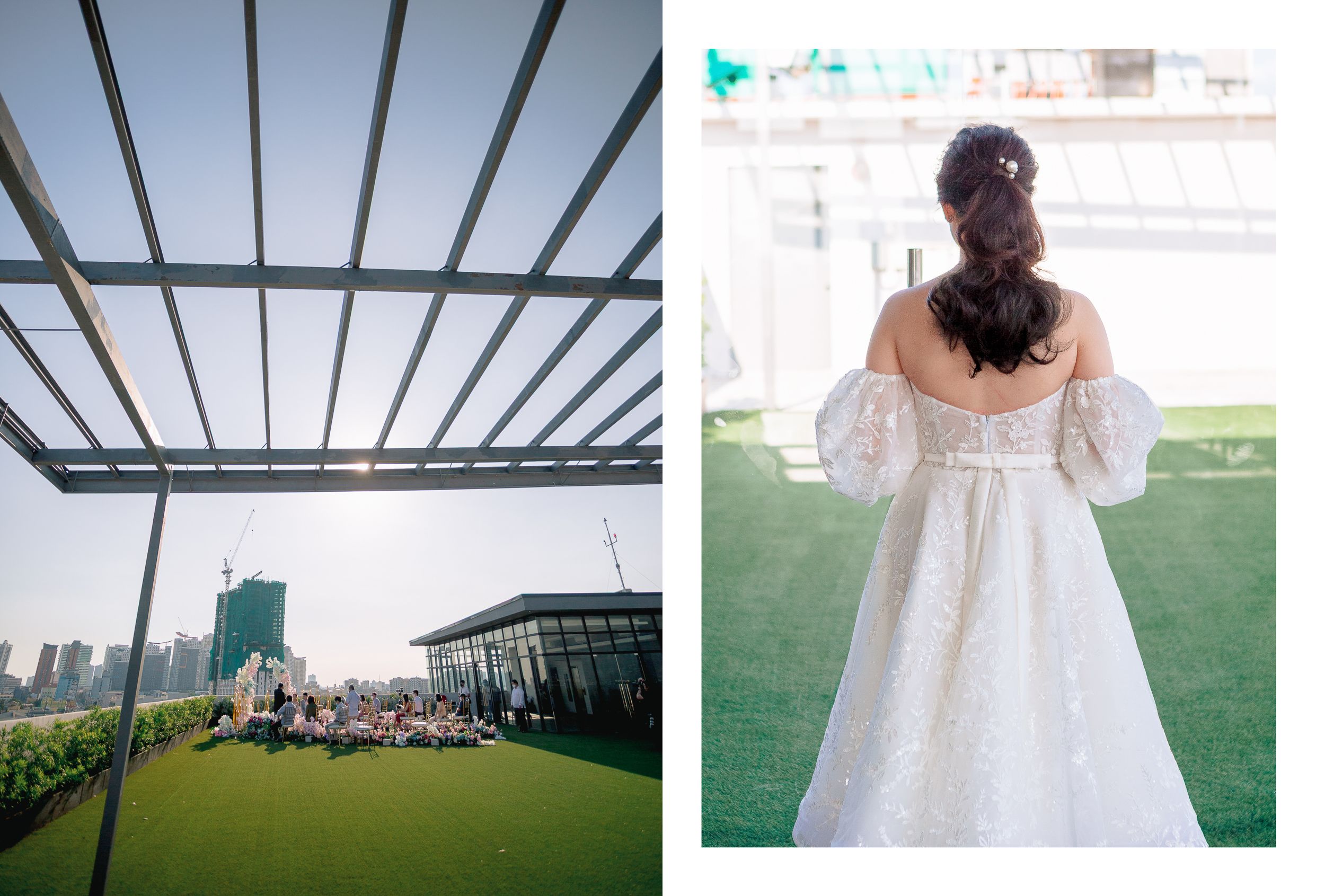 Kyle & Rowena | Pastel Rooftop Wedding