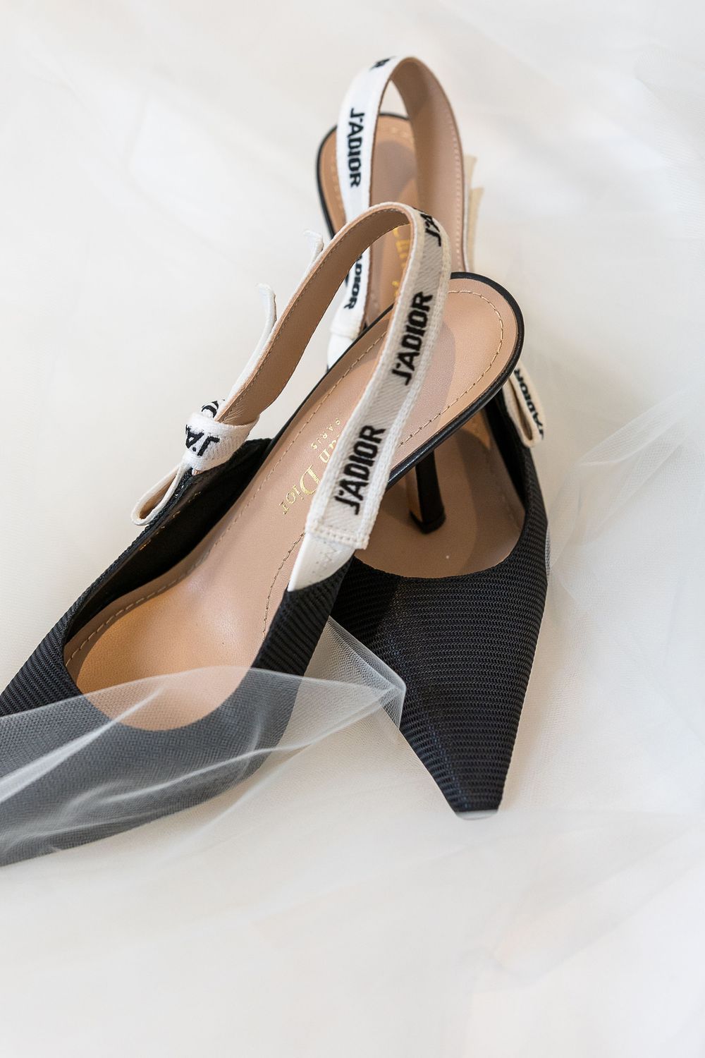 Black dior wedding shoes