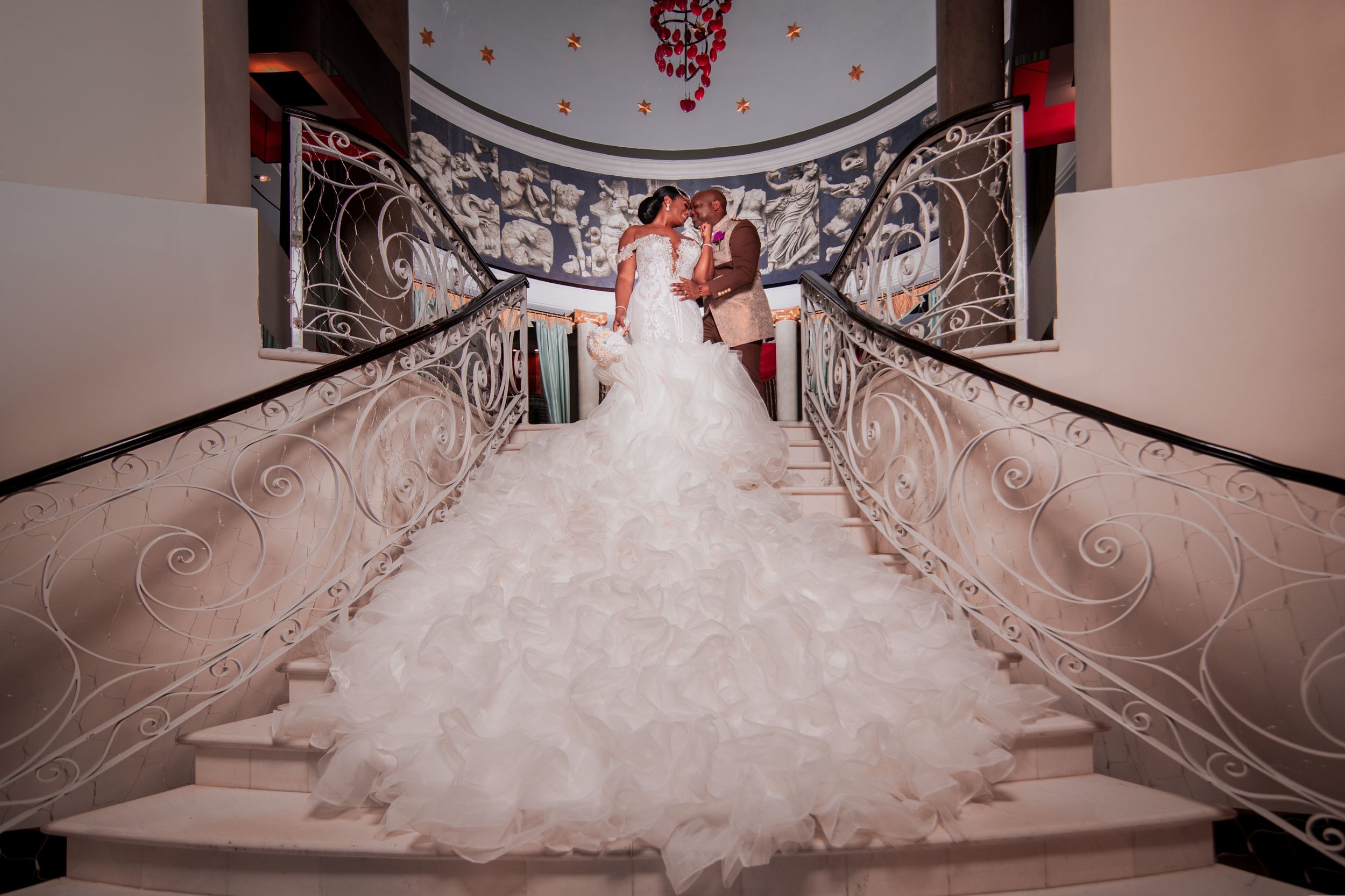 A soft moment, luxury bride, Iberostar Grand, Jamaica, Sapple's Photography, Destination Wedding Portrait