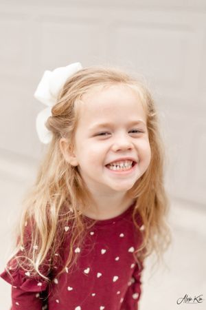 little girl laughing
