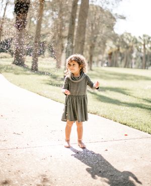 little girl with sprinkles