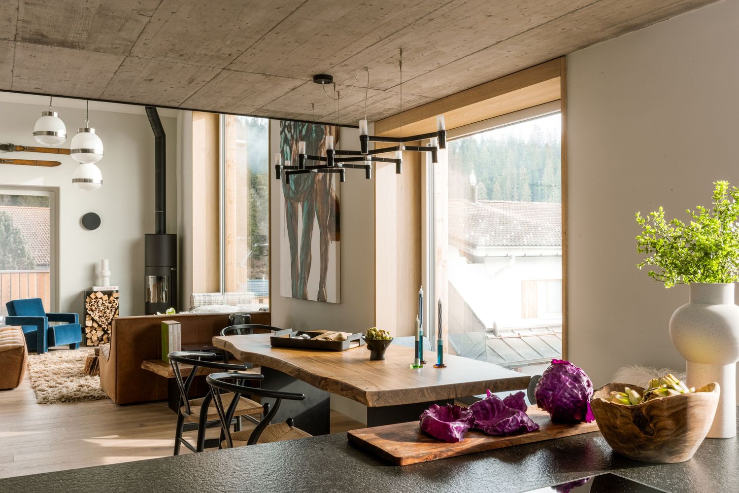 Susan Chesney's Laax ski chalet was recognized in the Next In Design series by Homes & Gardens
