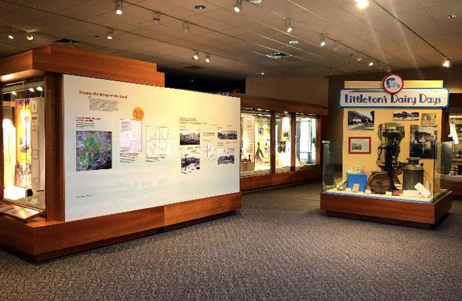 The interior of the littleton museum in colorado