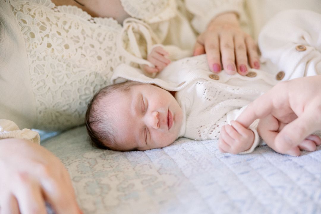 Lifestyle newborn photography by an Augusta in-home newborn photographer