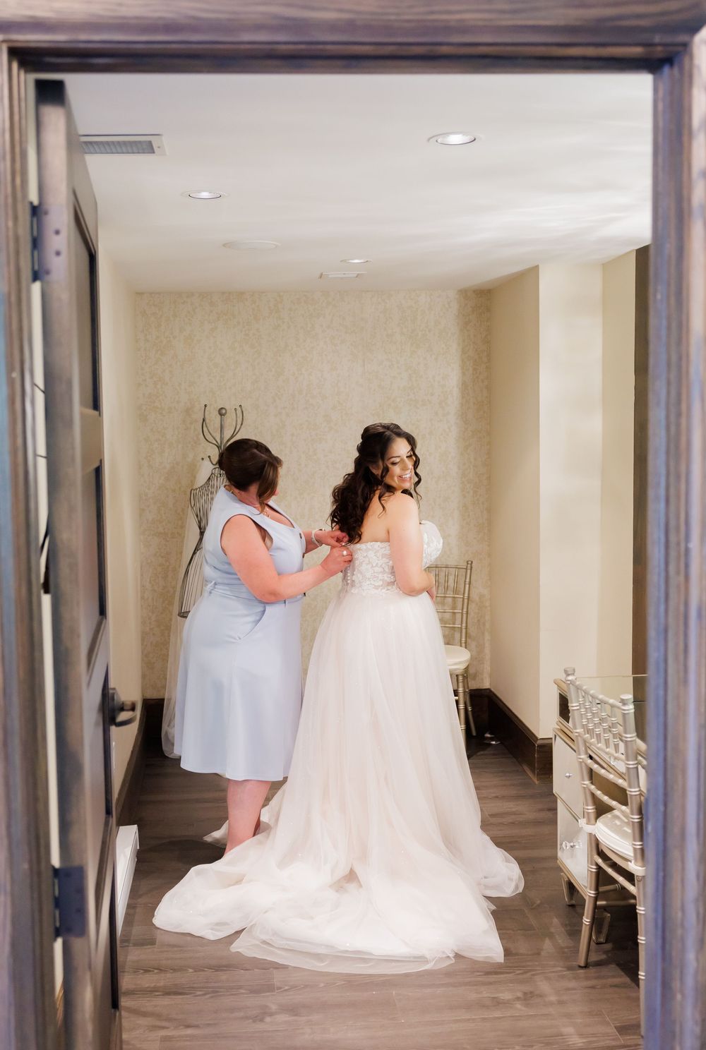 the Ancaster Mill bridal suite