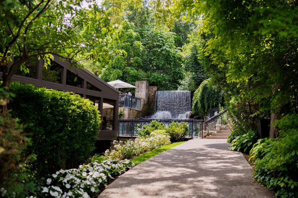 the Ancaster Mill waterfall