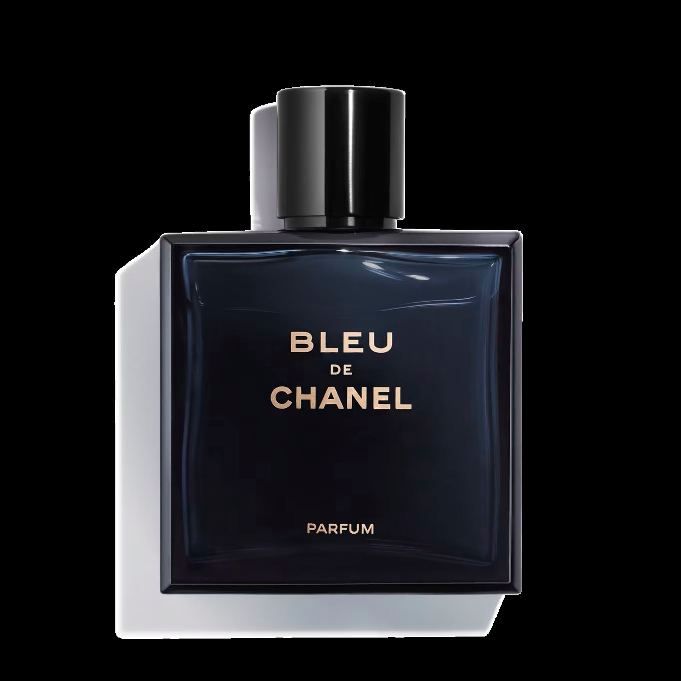 A black matte bottle of Gucci Guilty Eau de Parfum Pour Homme fragrance against a white background.