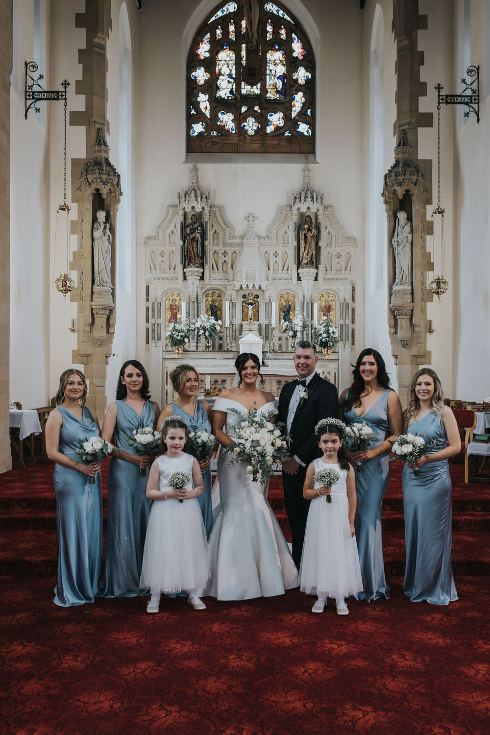 the river barn wedding photography wedding party