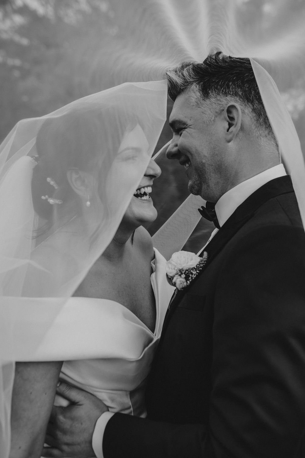 the river barn wedding photography bride groom veil