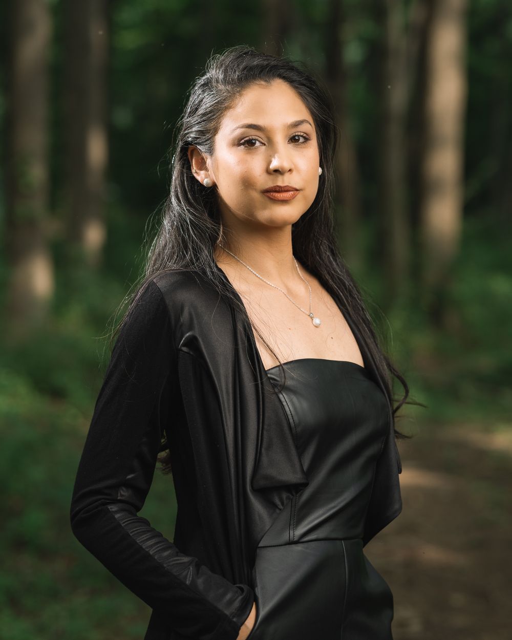 lifestyle model posing for personal branding shot