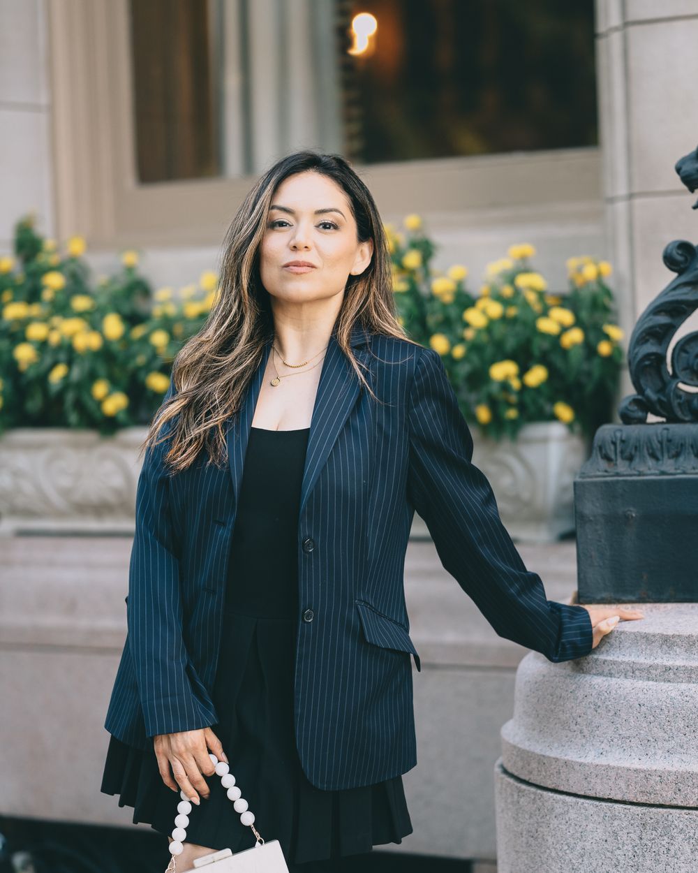 lifestyle model posing for personal branding shot