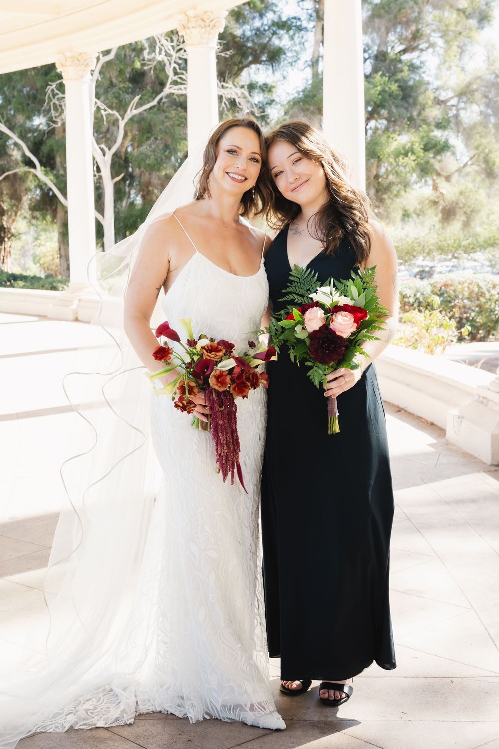 Portraits with maid of honor at Spreckels Organ Pavilion in Balboa Park