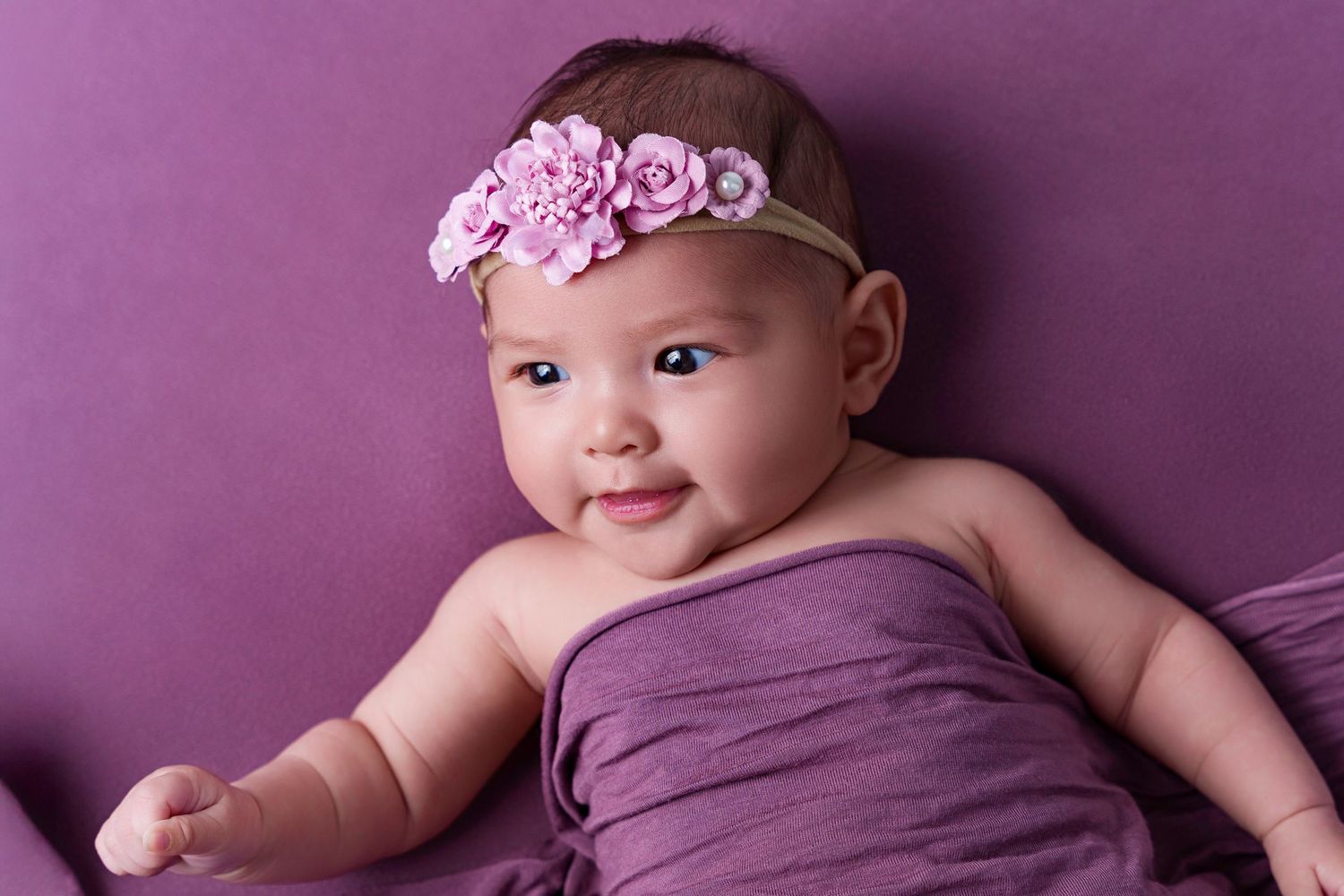 midland tx photographer photographers midland tx three month milestone session purple milestone session girl milestone photoshoot