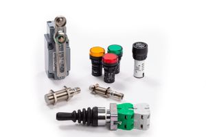 Industrial automation component photography on white background -13