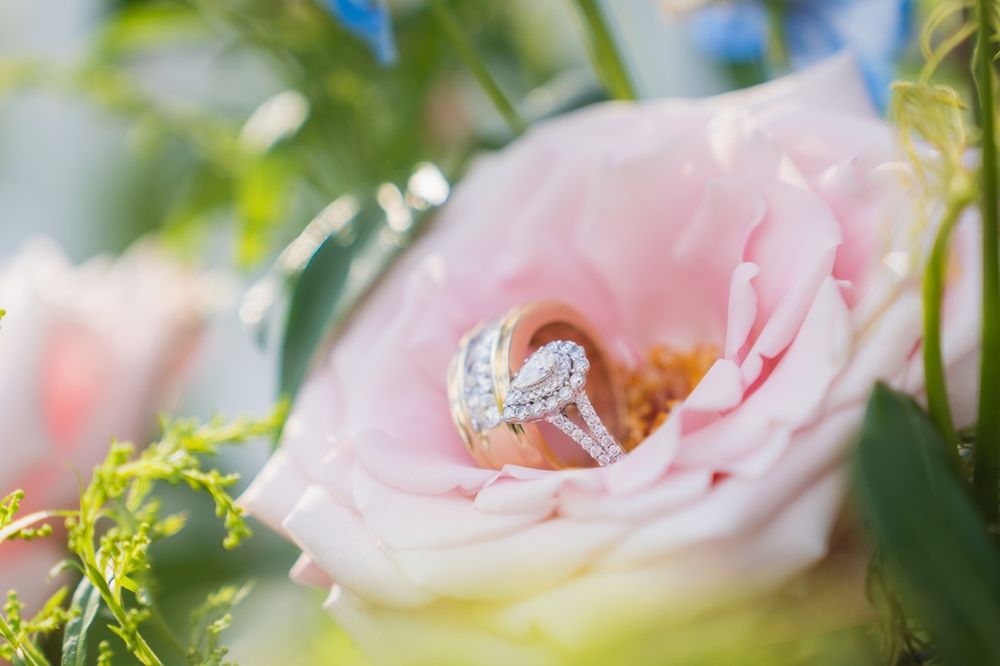 Wedding ring photo during sunset at west Maui and Ironwood beach