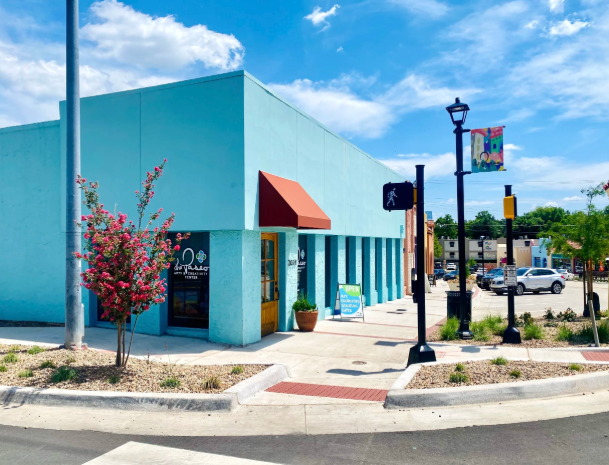 The Paseo Arts District located just north of Downtown Oklahoma City Oklahoma