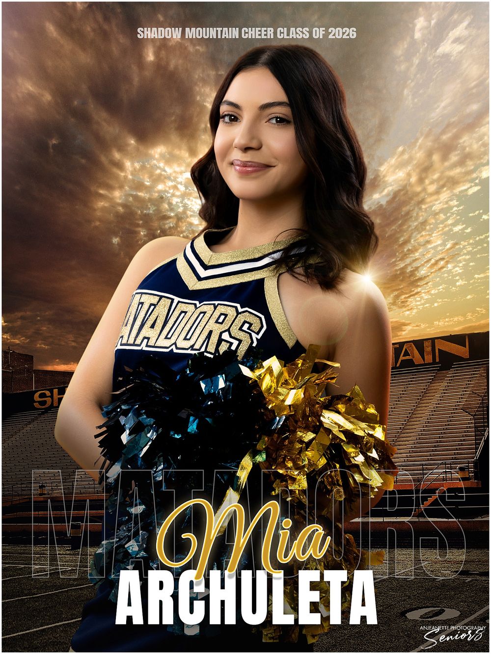 Phoenix Arizona Team Sports Banner Pictures by Anjeanette Photography Graduation High School Seniors AZ
Sports Banner team Pictures Phoenix