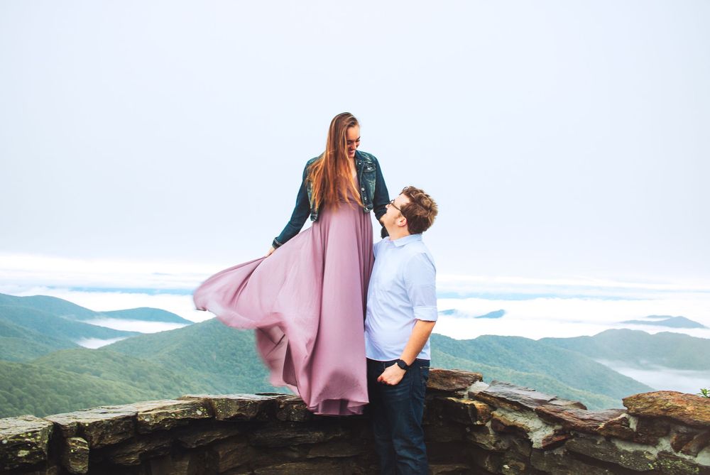 Engagement photoshoot, engagement photos, couple photos, Asheville photographer, North Carolina photographer, love, affordable photographer
