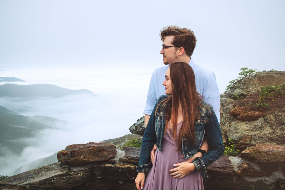 Engagement photoshoot, engagement photos, couple photos, Asheville photographer, North Carolina photographer, love, affordable photographer