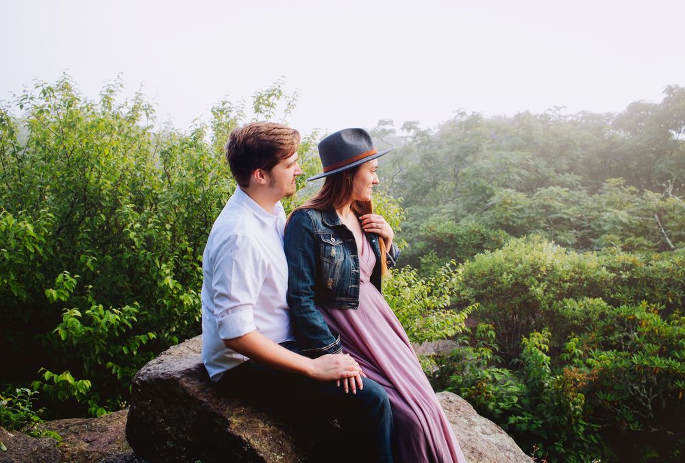 Engagement photoshoot, engagement photos, couple photos, Asheville photographer, North Carolina photographer, love, affordable photographer