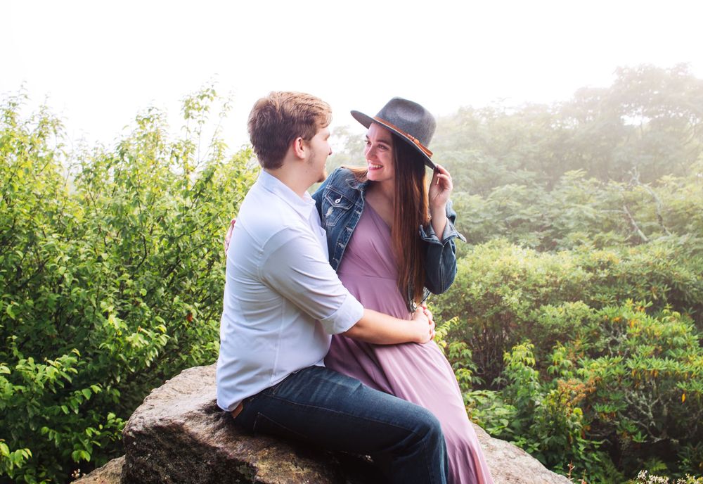 Engagement photoshoot, engagement photos, couple photos, Asheville photographer, North Carolina photographer, love, affordable photographer