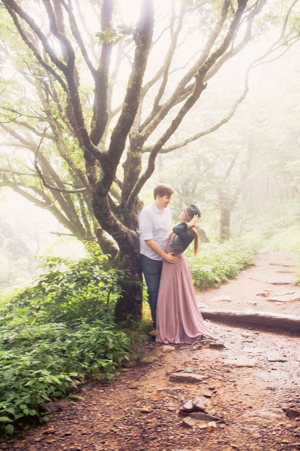 Asheville engagement photos, natural light photography, authentic love stories, engagement photos, romantic couple, love, Blue Ridge Parkway