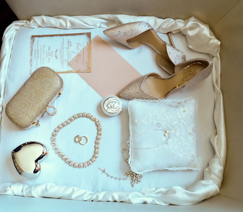 wedding detailing of bride items for her wedding