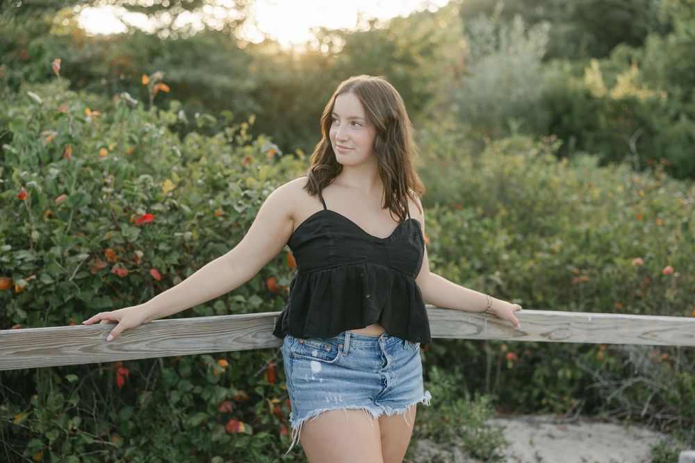 Senior photography beach session. Chester, Connecticut.