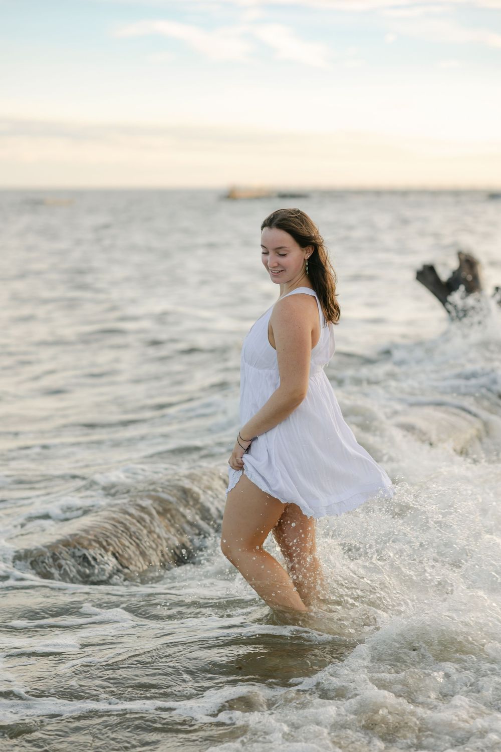 Senior photography beach session. Chester, Connecticut.